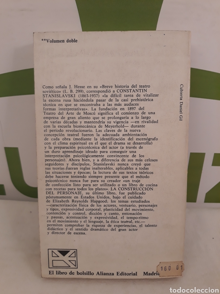 Libros de segunda mano: Constantin Stanislavski.Alianza editorial. - Foto 2