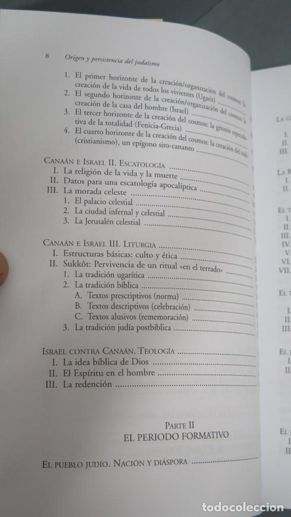 Libros de segunda mano: ORIGEN Y PERSISTENCIA DEL JUDAISMO. GREGORIO DEL OLMO - Foto 3