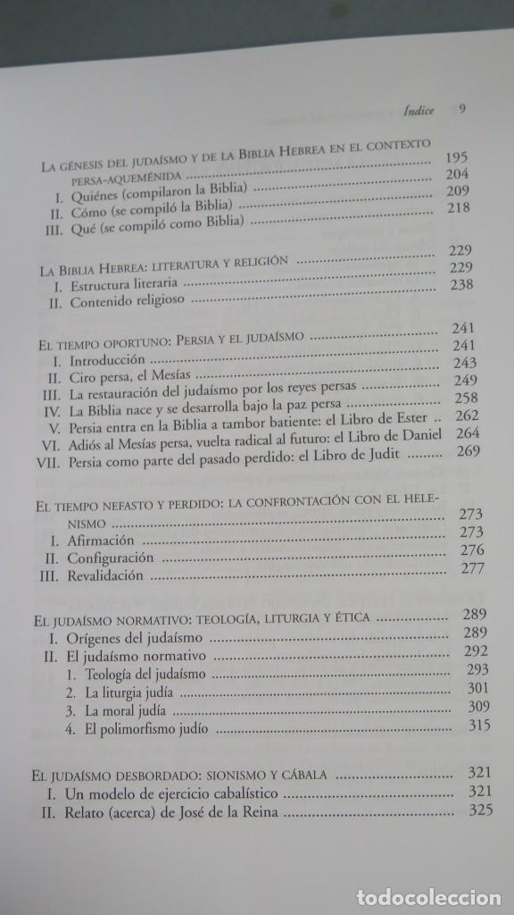 Libros de segunda mano: ORIGEN Y PERSISTENCIA DEL JUDAISMO. GREGORIO DEL OLMO - Foto 4