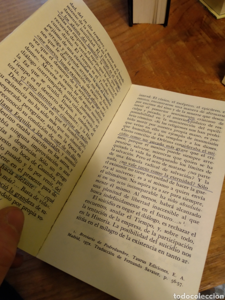Libros de segunda mano: CONTRA LA HISTORIA E. M. CIORAN #3781 - Foto 6