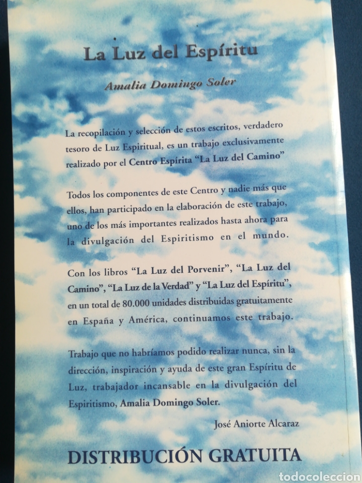 Libros de segunda mano: La luz del Esp&iacute;ritu Amalia Domingo Soler Primera edici&oacute;n 2002 - Foto 2