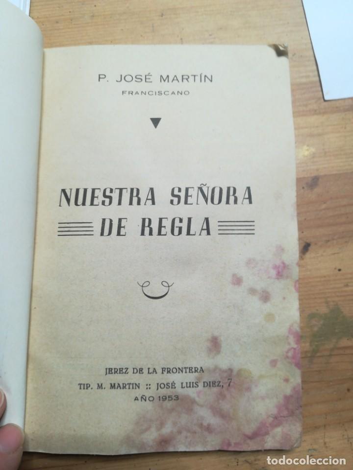 Libros de segunda mano: Nuestra se&ntilde;ora de regla p. Jose martin - Foto 2