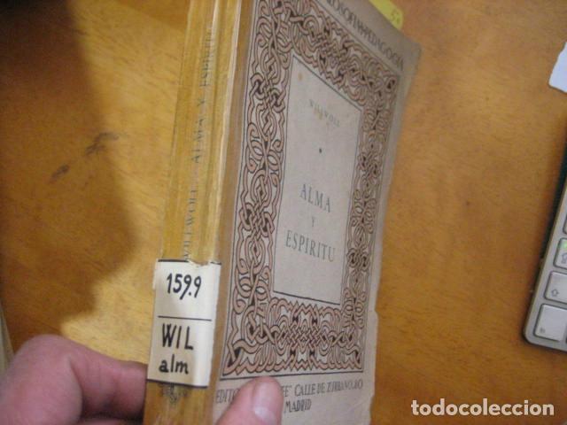 Libros de segunda mano: Alma y Espiritu - Alejandro Willwoll - Foto 2