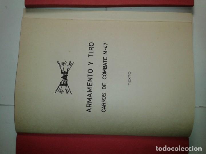 Libros de segunda mano: ARMAMENTO Y TIRO CARROS DE COMBATE M-47 TEXTO Y L&Aacute;MINAS 19?? EAE - Foto 2