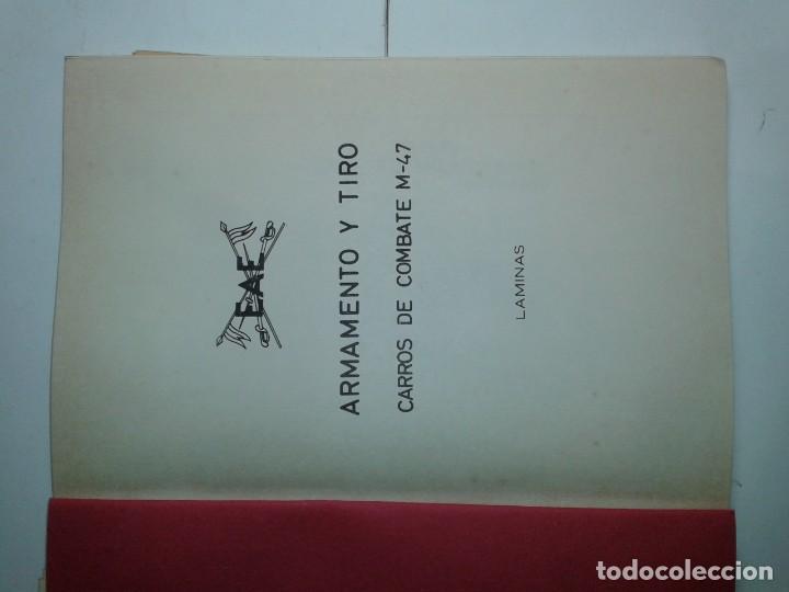 Libros de segunda mano: ARMAMENTO Y TIRO CARROS DE COMBATE M-47 TEXTO Y L&Aacute;MINAS 19?? EAE - Foto 4