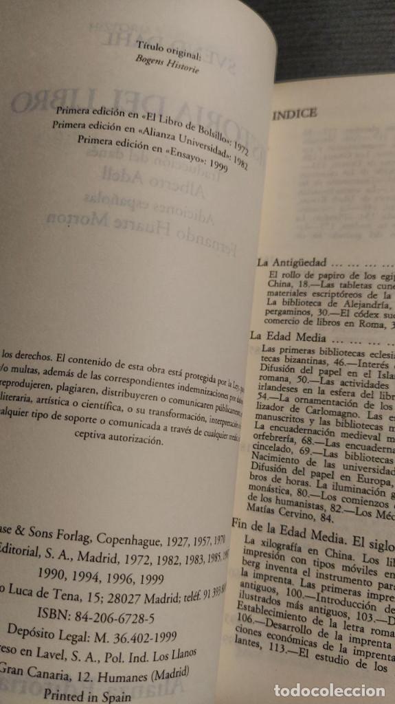 Libros de segunda mano: Historia del libro. Svend Dahl .Alianza Editorial - Foto 9