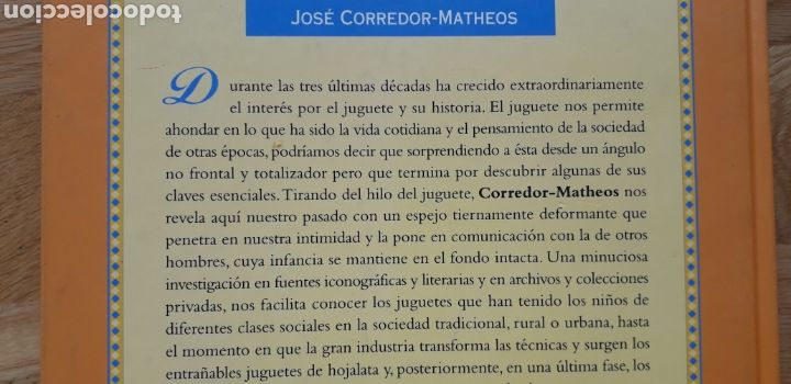 Libros de segunda mano: EL JUGUETE EN ESPA&Ntilde;A, JOS&Eacute; CORREDOR-MATHEOS, - Foto 2