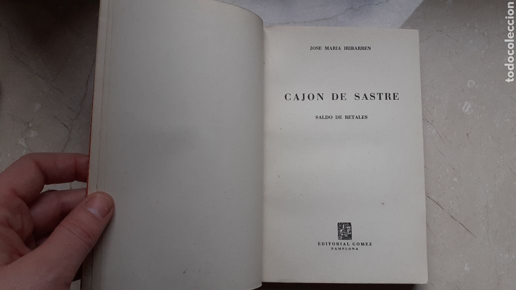 Libros de segunda mano: Caj&oacute;n de sastre. Jos&eacute; Mar&iacute;a Iribarren. - Foto 3