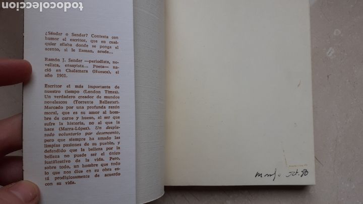 Libros de segunda mano: Ver o no Ver. Ram&oacute;n J. Sender. - Foto 3