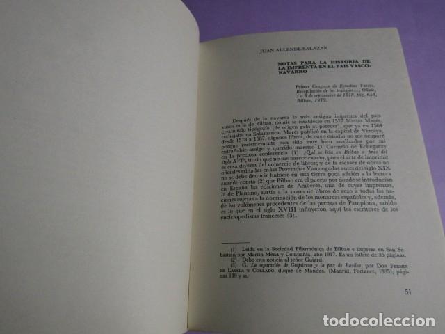 Libros de segunda mano: LA IMPRENTA EN BILBAO EN EL SIGLO XVI - Foto 4