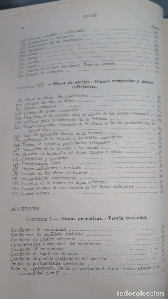 Libros de segunda mano: OBRAS MARITIMAS. OLEAJES Y DIQUES. DOSSAT - Foto 5