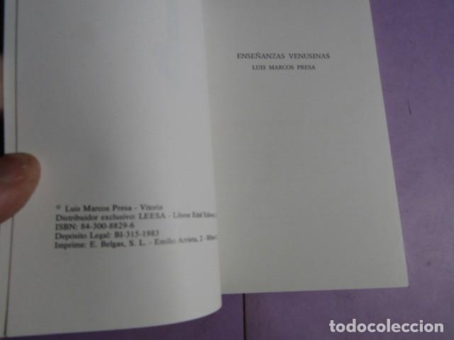 Libros de segunda mano: ENSE&Ntilde;ANZAS VENUSINAS, PRESA, Luis Marcos - Foto 3