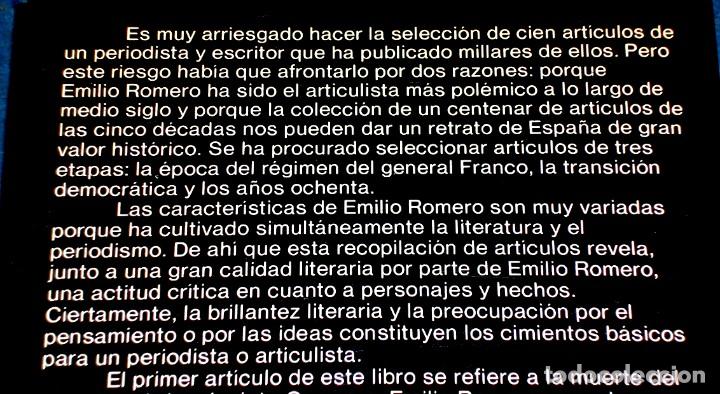 Libros de segunda mano: TESTIGO DE LA HISTORIA - Emilio Romero - Foto 3