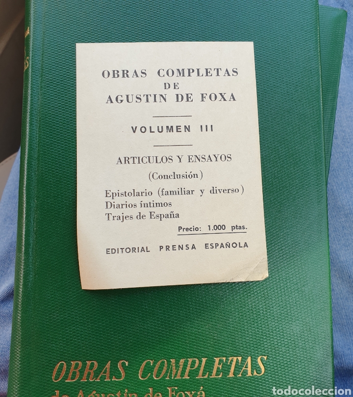 Libros de segunda mano: Obras completas Agust&iacute;n de foxa 3 tomos - Foto 7
