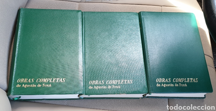 Libros de segunda mano: Obras completas Agust&iacute;n de foxa 3 tomos - Foto 1