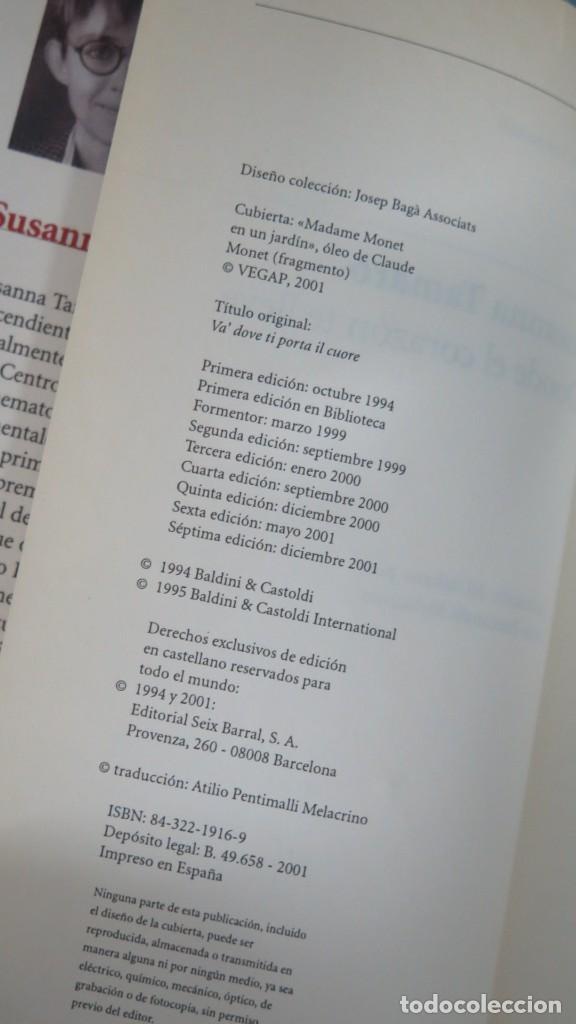 Libros de segunda mano: DONDE EL CORAZON TE LLEVE. TAMARO - Foto 2