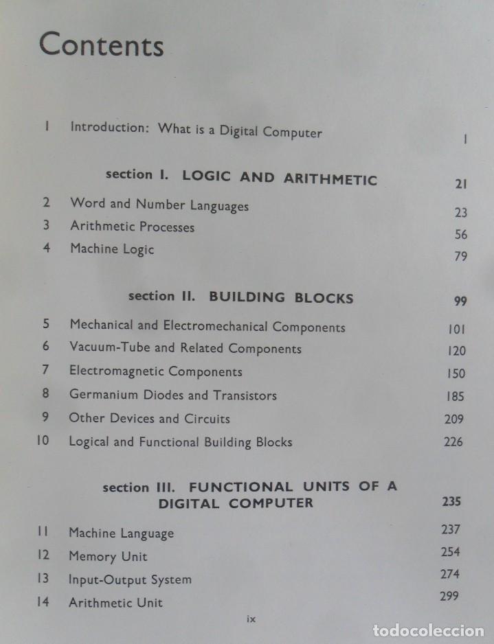 Libros de segunda mano: UNDERSTANDING DIGITAL COMPUTERS - PAUL SIEGEL - WILEY - 1967 ** EN INGLES - Foto 2