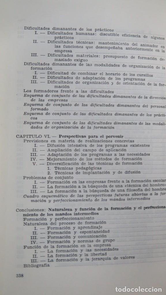 Libros de segunda mano: FORMACION Y PERFECCIONAMIENTO DE LOS MANDOS INTERMEDIOS. GISCARD - Foto 4