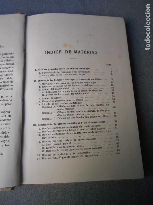 Libros de segunda mano: BOMBAS CENTRIFUGAS - Foto 3