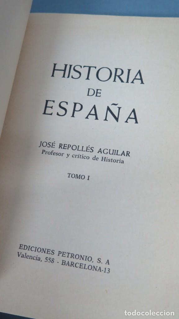 Libros de segunda mano: HISTORIA DE ESPA&Ntilde;A. J. REPOLL&Eacute;S. TOMO I - Foto 2