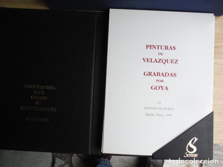Libros de segunda mano: HORNA, Antonio de. - PINTURAS DE VELAZQUEZ GRABADAS POR GOYA