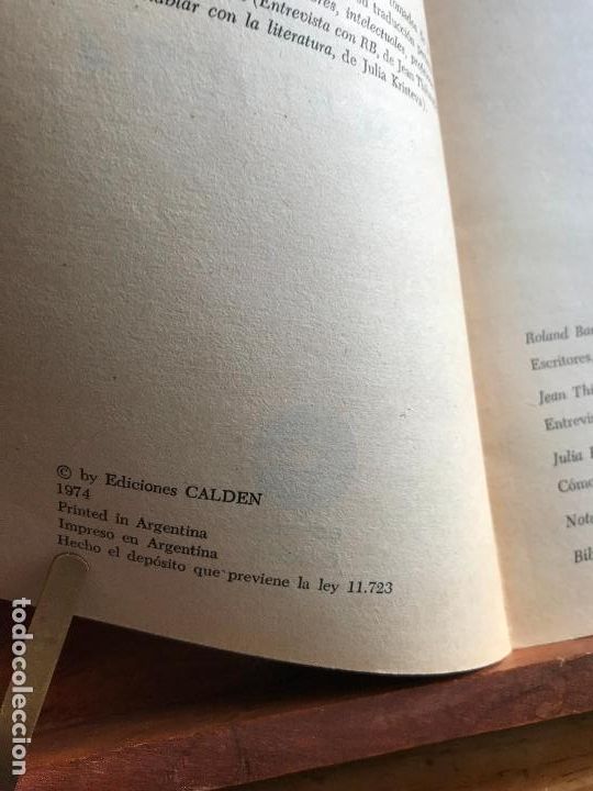 Libros de segunda mano: El proceso de la escritura. Roland Barthes 1974 - Foto 2