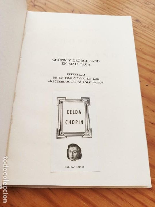 Libros de segunda mano: Chopin y George Sand en Mallorca - Ferra, Bartolom&eacute; - Foto 2
