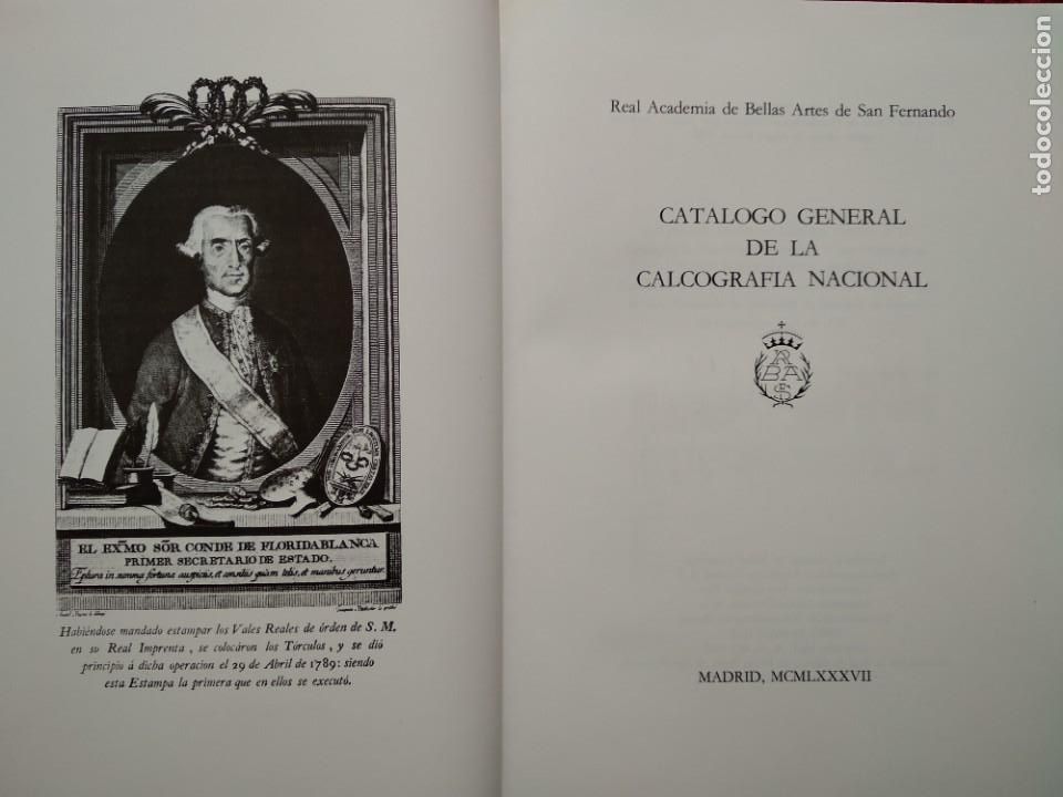Libros de segunda mano: CAT&Aacute;LOGO GENERAL DE LA CALCOGRAF&Iacute;A NACIONAL - Foto 4