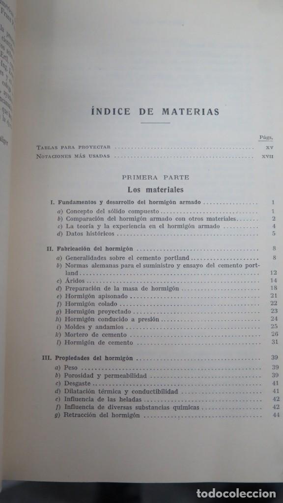 Libros de segunda mano: EL HORMIG&Oacute;N ARMADO. MATERIALES, C&Aacute;LCULO Y FORMAS CONSTRUCTIVAS. SALIGER - Foto 2