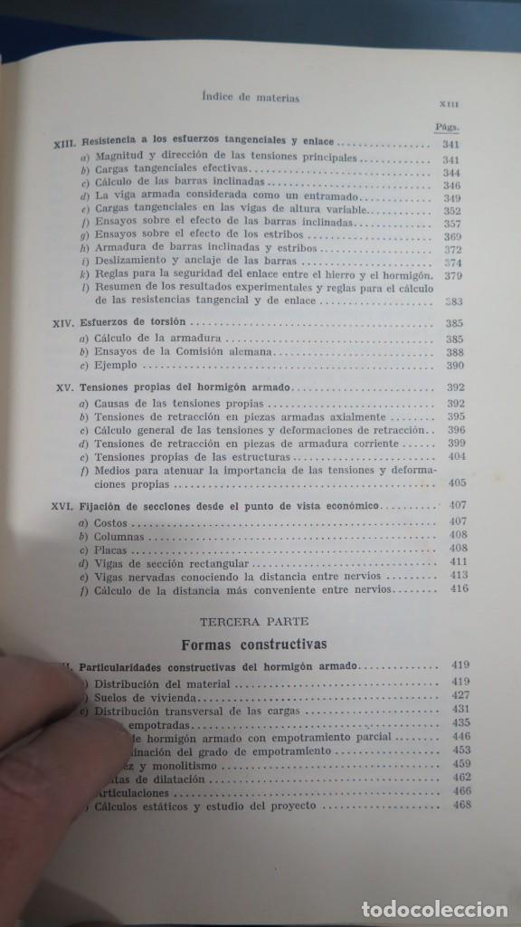 Libros de segunda mano: EL HORMIG&Oacute;N ARMADO. MATERIALES, C&Aacute;LCULO Y FORMAS CONSTRUCTIVAS. SALIGER - Foto 6