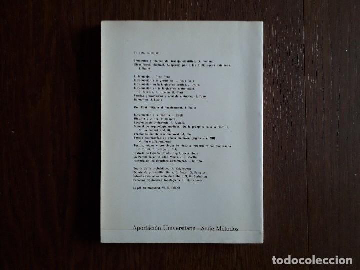 Libros de segunda mano: libro usado, Elementos y t&eacute;cnica del trabajo cient&iacute;fico, David Roman. Teide. - Foto 3