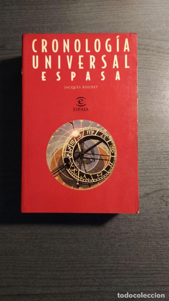 Libros de segunda mano: Cronolog&iacute;a universal  Jacques Boudet   Espasa Calpe, - Foto 1