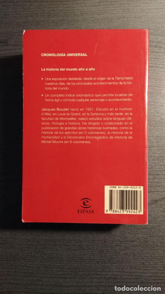 Libros de segunda mano: Cronolog&iacute;a universal  Jacques Boudet   Espasa Calpe, - Foto 9