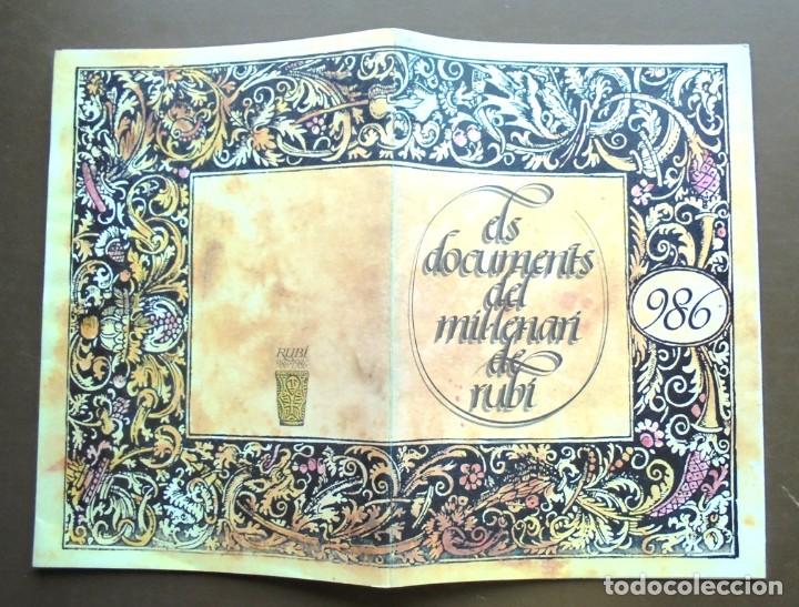 Gebrauchte B&uuml;cher: Els documents del mil&middot;lenari de Rub&iacute; 986 1986 Agrupaci&oacute; d&rsquo;Estudis Rubinencs Rivo Rubeo. Josep Oll&eacute;