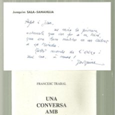 Libros de segunda mano: 3862.- UNA CONVERSA AMB JOAN MIRO - FRANCESC TRABAL - EXEMPLAR DE JOAN BROSSA-LA MIRADA SABADELL. Lote 192962026