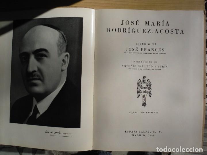 Libros de segunda mano: FRANCES, Jos&eacute;. - JOSE MARIA RODRIGUEZ-ACOSTA - Foto 1