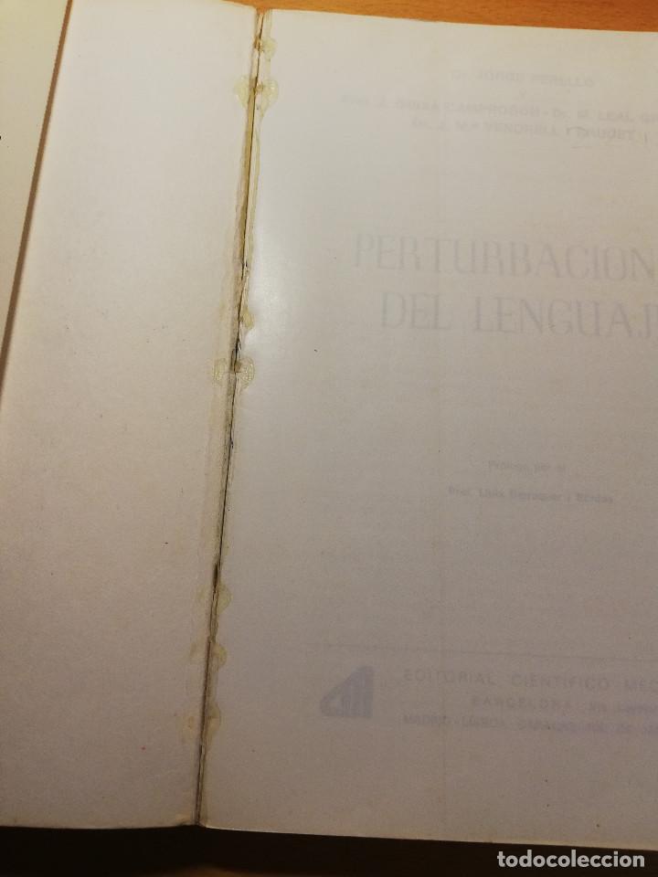 Libros de segunda mano: PERTURBACIONES DEL LENGUAJE (DR. JORGE PERELL&Oacute;) - Foto 2