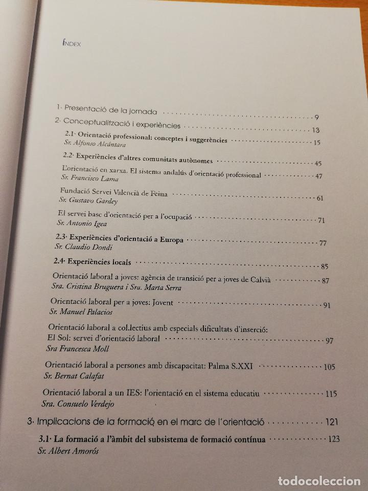 Libros de segunda mano: ORIENTACI&Oacute; LABORAL. UNA EINA PER A LA INSERCI&Oacute; (SEMINARIS 2000, VOLUM 3) - Foto 2