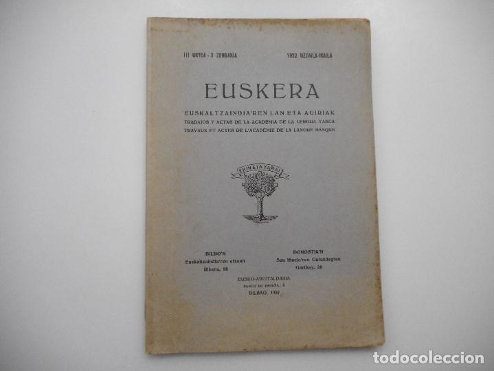 Libros de segunda mano: Euskera (Vasco, castellano , franc&eacute;s)    Y98552T - Foto 1