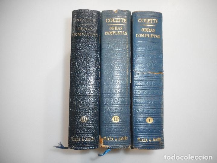 Libros de segunda mano: COLETTE      Obras completas(3 Tomos)     Y98576T - Foto 2