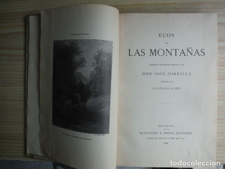 Libros de segunda mano: ZORRILLA, Jos&eacute;. - ECOS DE LAS MONTA&Ntilde;AS - Foto 1