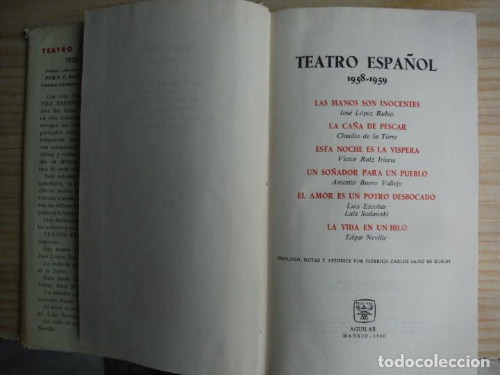 Libros de segunda mano: TEATRO ESPA&Ntilde;OL - TEATRO ESPA&Ntilde;OL 1958-59 - Foto 2