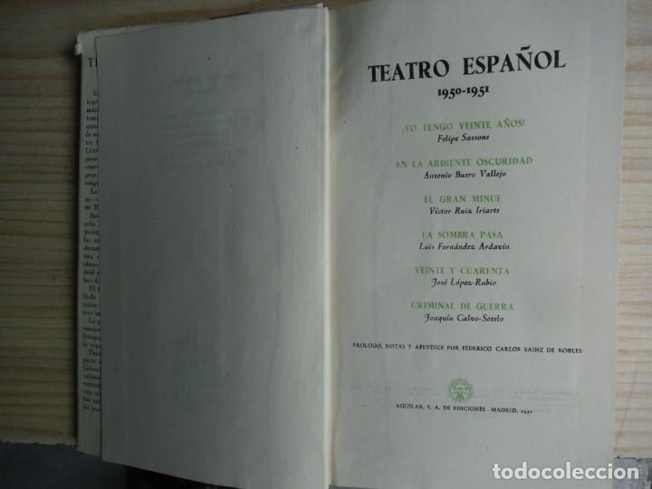 Libros de segunda mano: TEATRO ESPA&Ntilde;OL - TEATRO ESPA&Ntilde;OL 1950-51 - Foto 2