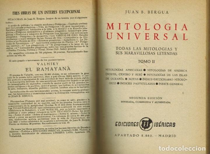 Libros de segunda mano: MITOLOG&Iacute;A UNIVERSAL - Foto 2