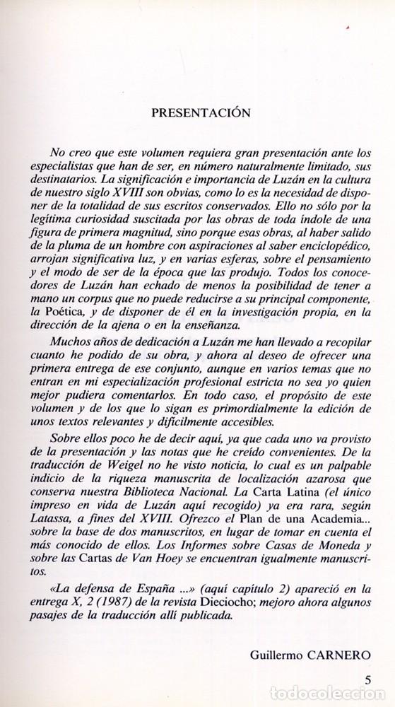 Libros de segunda mano: LUZ&Aacute;N, Ignacio de. Obras raras y desconocidas, I. 1990. - Foto 2