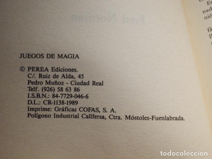 Libros de segunda mano: Juegos de Magia - Fred Norman - Perea Ediciones 1989 - - Foto 2