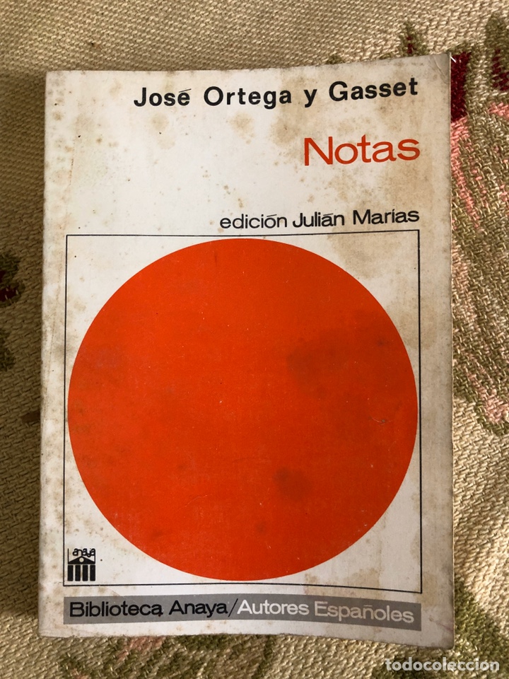 Libros de segunda mano: Jos&eacute; Ortega y Gasset - Notas - Foto 1