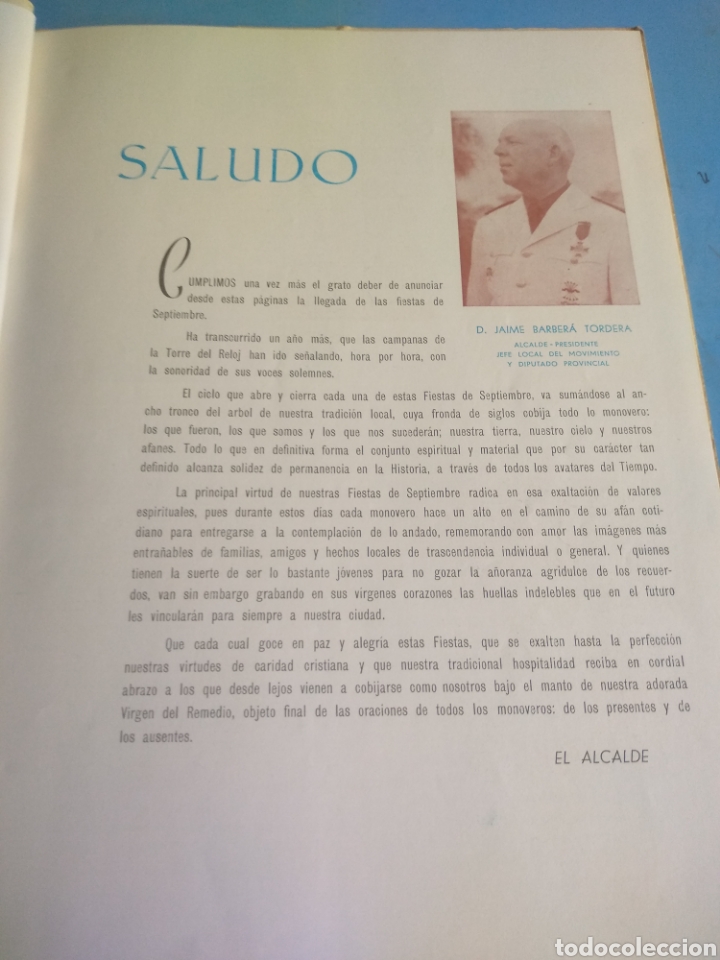 Libros de segunda mano: Libro de fiestas Mon&oacute;var, septiembre 1957 - Foto 5