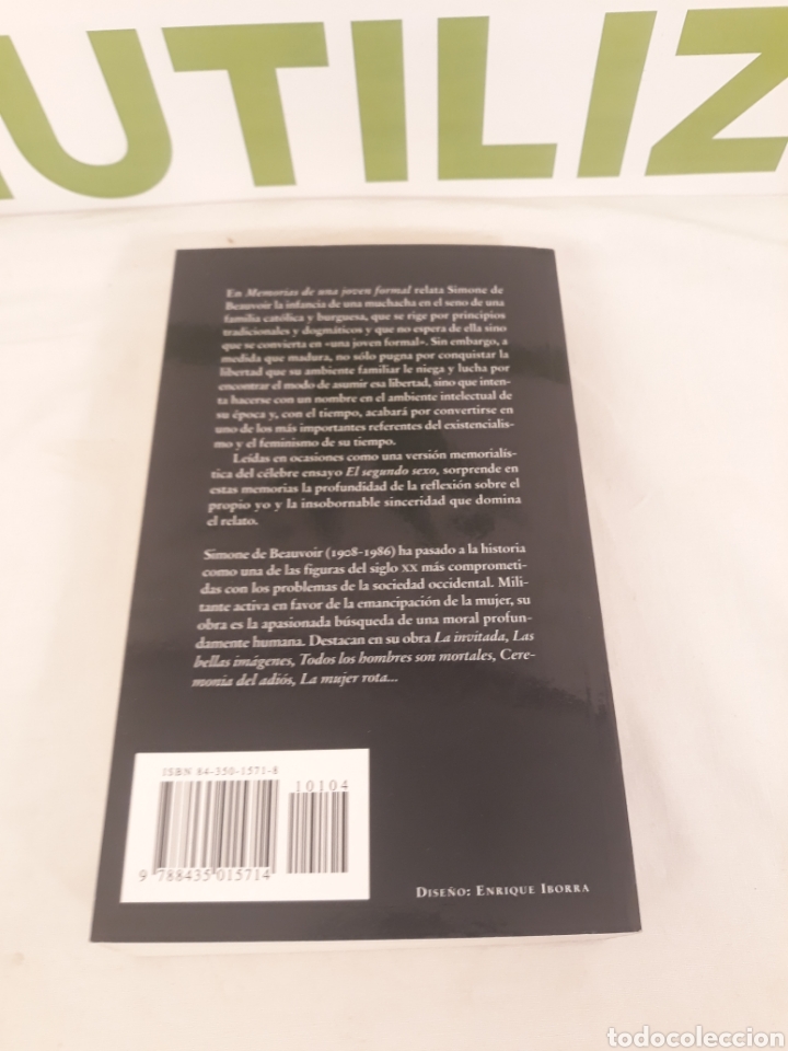Libros de segunda mano: Simone de Beauvoir. Pocket edhasa. - Foto 2