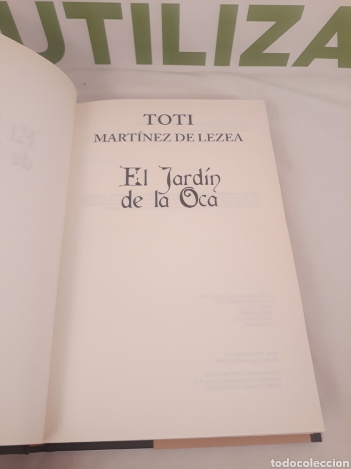 Libros de segunda mano: El jardin de la oca. Toti martinez de ledeza. - Foto 3